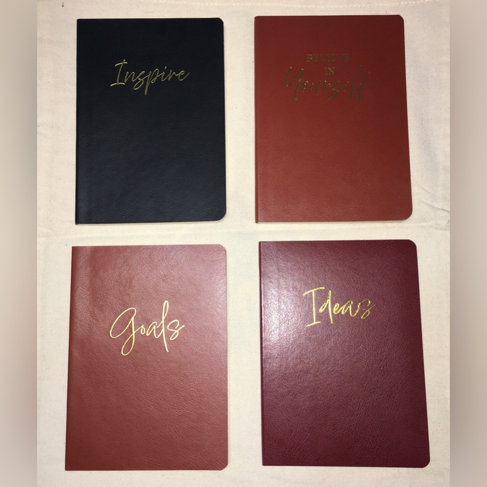 Mini Leatherette 4pc. Journal Set